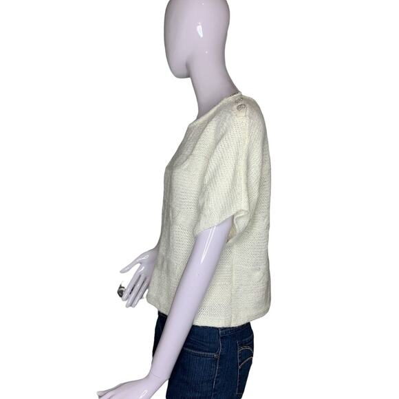 JLO Jennifer Lopez Top Short Sleeve Size S White - Picture 5 of 7